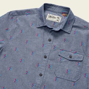 Howler Brothers Men's Indigo San Gabriel Patterned Shirt